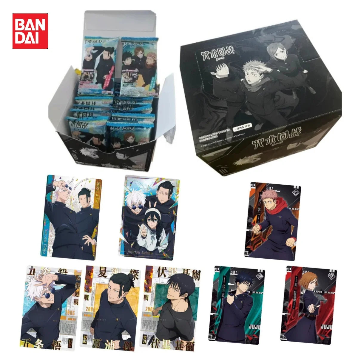 New Jujutsu Kaisen Season 2 Bandai Weihua Card Gojo Satoru Anime Character Games Trendy Play Collection Card Kids Toys and Gifts