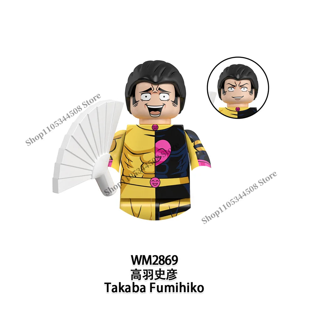 Jujutsu Kaisen MINI Puzzle Brick toys Makora Gojo Satoru Rogo Ryomen Sukuna Kugisaki Nobara Building Blocks Collection Gift