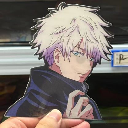 Anime Cartoon Jujutsu Kaisen Satoru Gojo 3D Motion Stickers Car Sticker Notebook Waterproof Decal Toy Motion Sticker Kids Gift