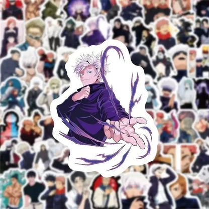 100PCS Jujutsu Kaisen Pattern Graffiti Stickers DIY Waterproof Decals For Luggage Phone Cases and Personalized Decoration