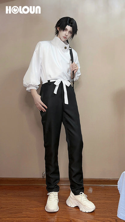 HOLOUN Jujutsu JJK Manga Anime Yuta Okkotsu Cosplay Costume Wig Jacket Black Pants Uniform Rose Net Synthetic Halloween - Jujutsu Kaisen Merch - Free Shipping Buy Now