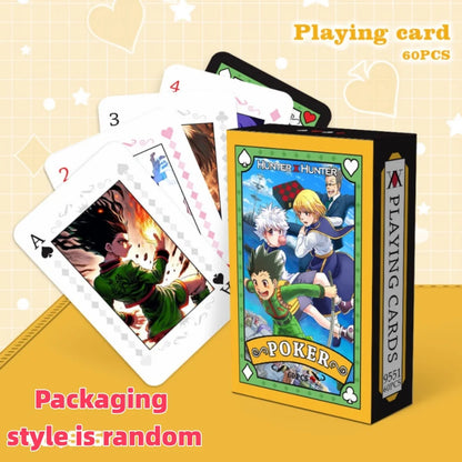 Anime Poker Toy Jujutsu Kaisen Board Game Cards ONE PIECE NARUTO HUNTER×HUNTER Cosplay Hardcover Table Game Fans Birthday Gift