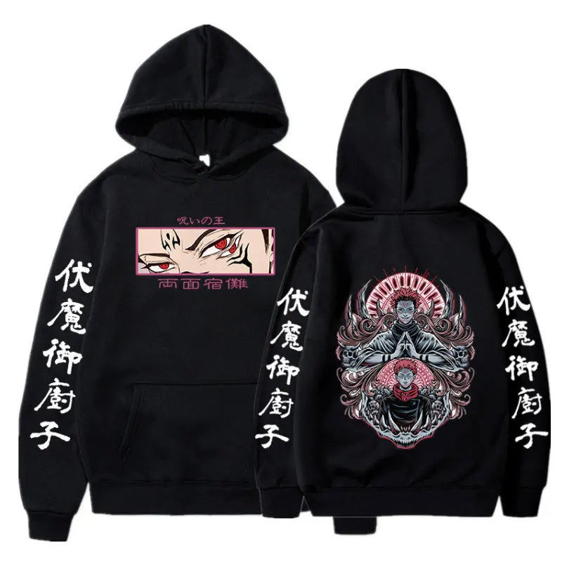 Autumn and winter comfortable and soft hot blood adventure anime Jujutsu Kaisen print men's casual fashion street hoodie - Jujutsu Kaisen Merch - Free Shipping Buy Now