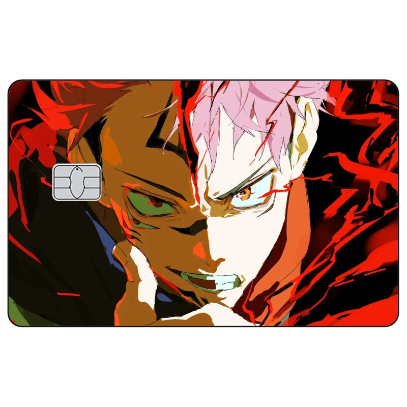 Jujutsu Kaisen Credit Card Skin Sticker Gojo Satoru Stickers for VISA JCB Mastercard and Other IC Bank Card Decoration Protect