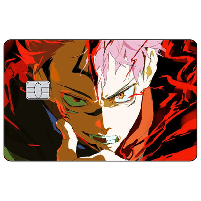 Jujutsu Kaisen Credit Card Skin Sticker Gojo Satoru Stickers for VISA JCB Mastercard and Other IC Bank Card Decoration Protect