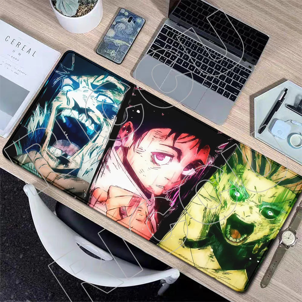 XXL J-Jujutsu Kaisen Gojo Satoru Mouse Pad Carpet Cartoon Anime Gaming Mousepad Non-Slip Rubber Desk Mat Computer Laptop Office