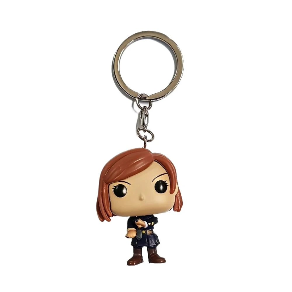 Pocket Keychain Jujutsu Kaisen Megumi Yuji Itadori Nobara Kugisaki Satoru Action Figure Collection Toys for Gifts