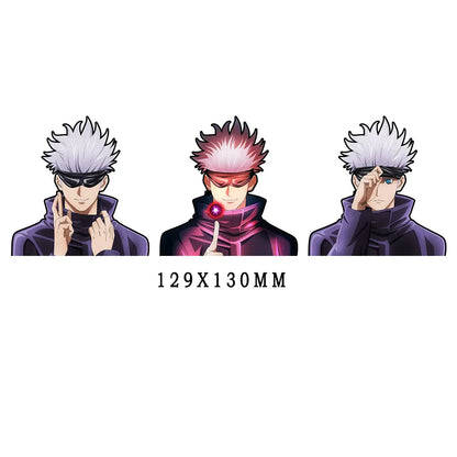 Jujutsu Kaisen Series Combination Complete Works 3D Gradient Car Stickers Anime Peripherals Suitable for Car Notebooks, Etc.