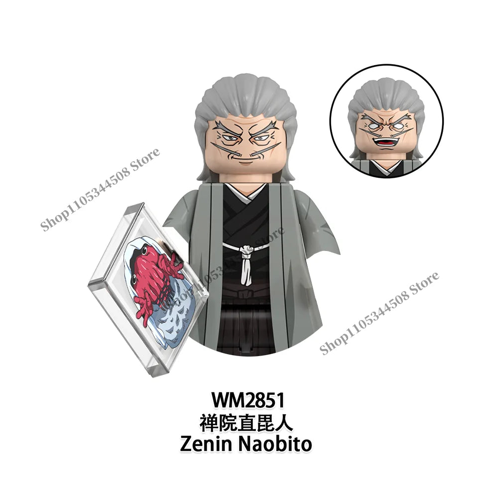 Jujutsu Kaisen MINI Puzzle Brick toys Makora Gojo Satoru Rogo Ryomen Sukuna Kugisaki Nobara Building Blocks Collection Gift