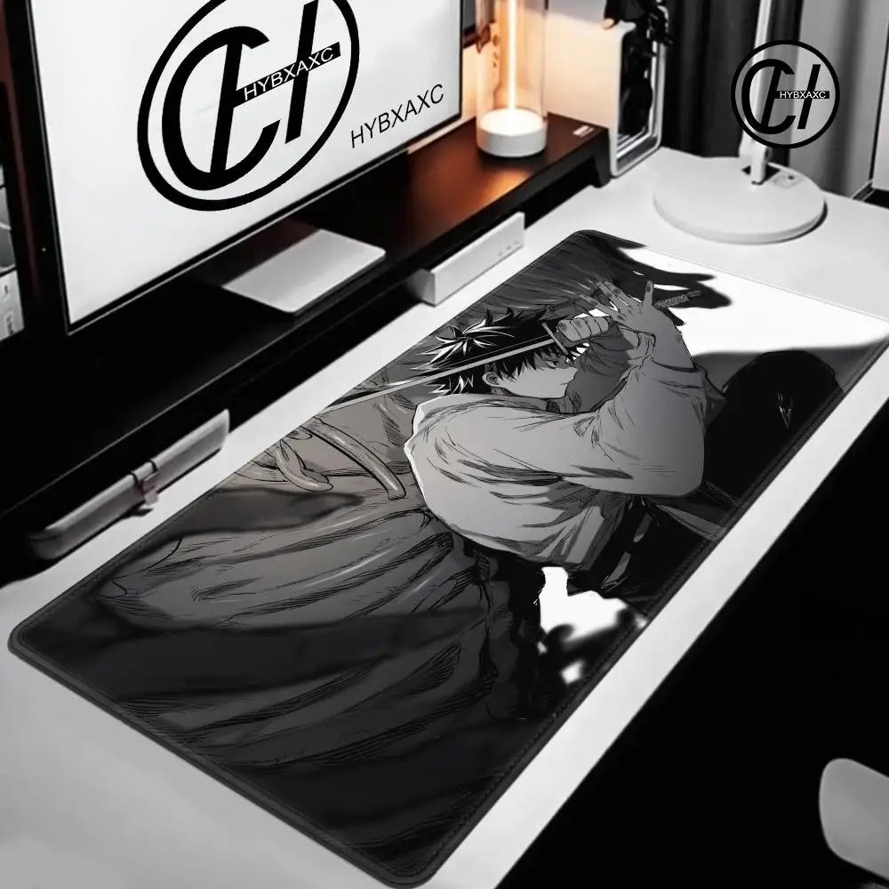 Anime Purple Mouse Pad HD XXL Yuta Okkotsu Gaming Keyboard Rug Laptop Jujutsu Kaisen Mousepad PC Gamer Cabinet Extended Desk Mat
