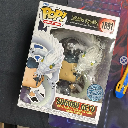 Suguru Geto(with Rainbow Dragon)#1891 Figure Jujutsu Kaisen Funko Pop Official Genuine Limited Edition Statue Fans Toy Gift