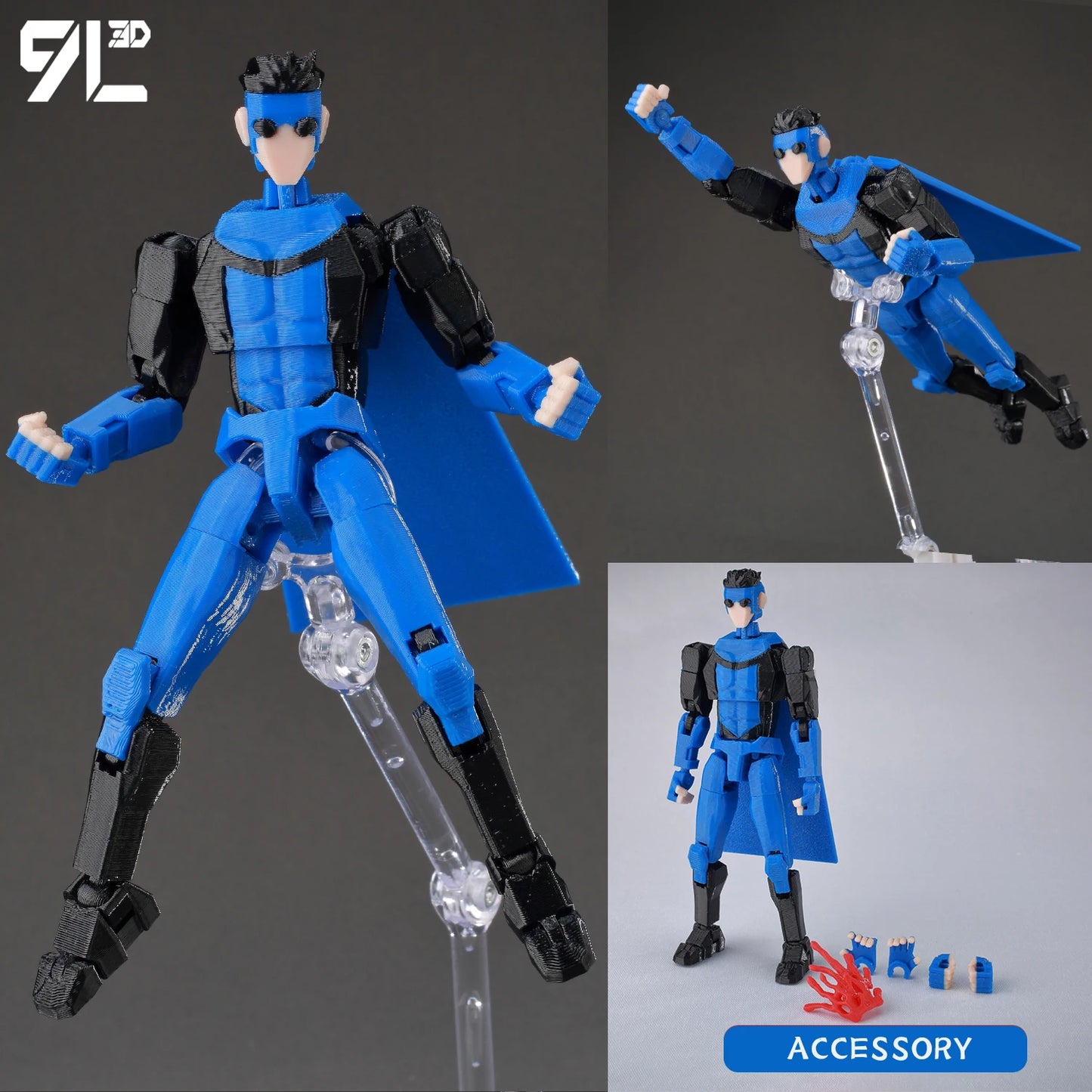 9L3D Printed Anime Naruto Jujutsu Kaisen One Piece Characters Lucky13 Dummy Action Figures Multi-Jointed T13 Mannequin Toys - Jujutsu Kaisen Merch - Free Shipping Buy Now