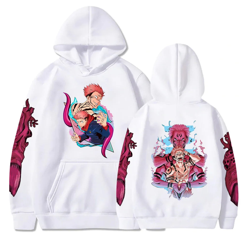 Autumn and winter comfortable and soft hot blood adventure anime Jujutsu Kaisen print men's casual fashion street hoodie - Jujutsu Kaisen Merch - Free Shipping Buy Now