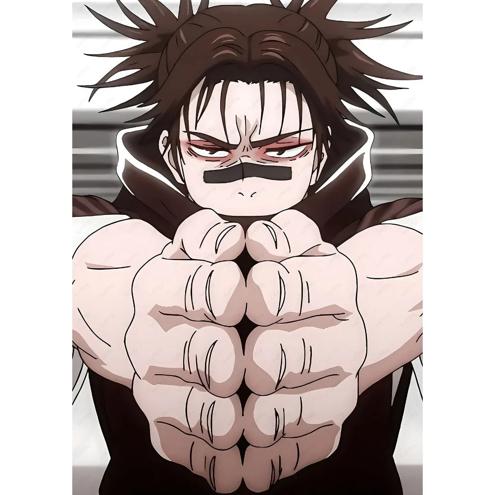 Japan Choso Jujutsu Kaisen Anime Poster Sticky Wall Art Printing Waterproof Home Living Bed Room Bar Aesthetic Decor