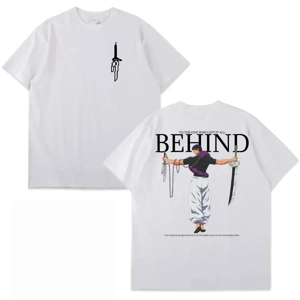 Anime Jujutsu Kaisen Fushiguro Toji To The One Who Lfft It All Behind Graphic T Shirt Men Women Casual Harajuku T-shirt Y2k Tops - Jujutsu Kaisen Merch - Free Shipping Buy Now