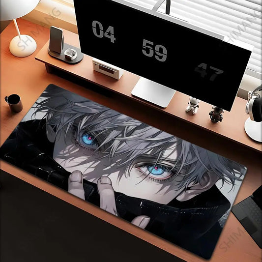 Anime Jujutsu Kaisen Mouse Pad Gojo Satoru Large Gaming Mousepad Gamer Company Keyboard Mouse Mats Computer Desk Mat Big Carpet