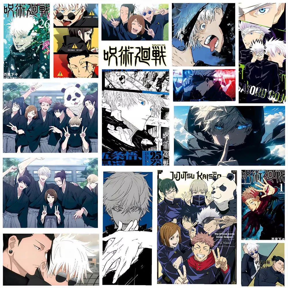 80pcs Cartoon Jujutsu Kaisen Anime Stickers Waterproof Decals Car Motorcycle Luggage Helmet Cool Sticker for Kids Classics Toy