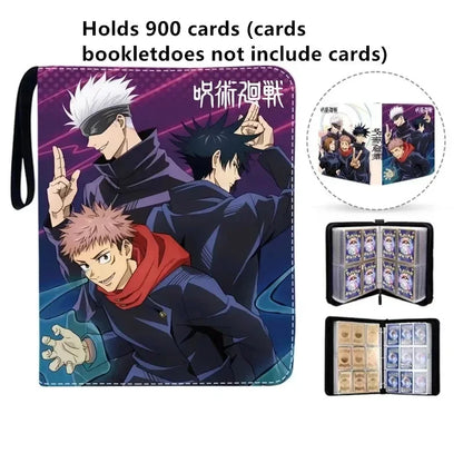 Anime Jujutsu Kaisen Collection 400pcs/900pcs Phantom Parade Card Album Book Card Zipper Game Cards Binder Holder kids Gift