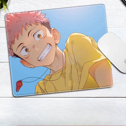 Premium Anime Jujutsu Kaisen Gojo Satoru Leather Mouse Pad Ryomen Sukuna Fushiguro Megumi E-sports Table Mat Small Keyboard Pad