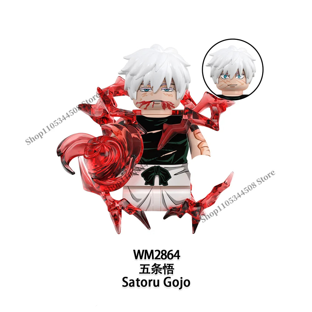 Jujutsu Kaisen MINI Puzzle Brick toys Makora Gojo Satoru Rogo Ryomen Sukuna Kugisaki Nobara Building Blocks Collection Gift