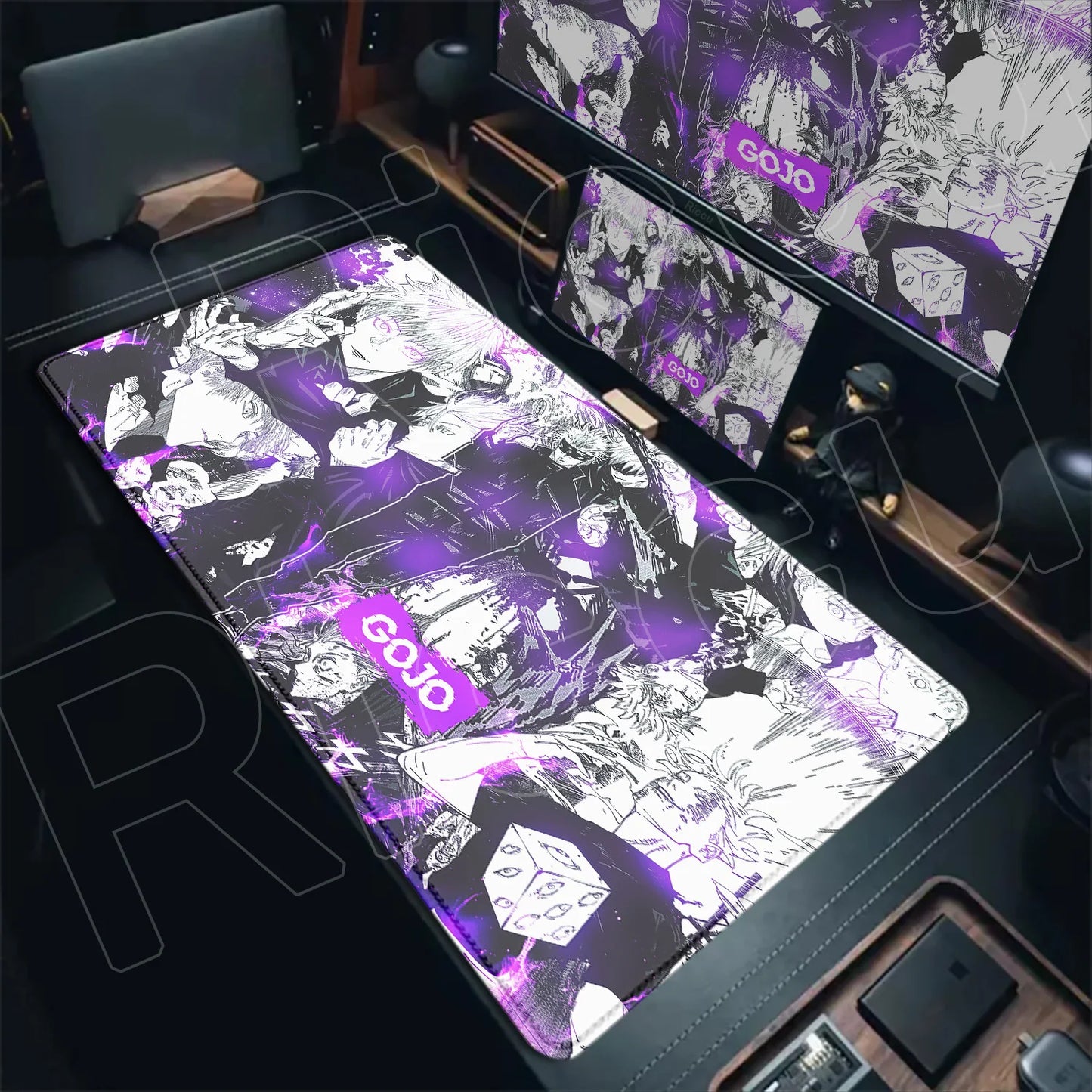 Anime Jujutsu Kaisen Mouse Pad Cool Gojo Satoru Large Gaming Mousepad Gamer Laptop Keyboard Mice Mat Computer 900×400mm Desk Mat