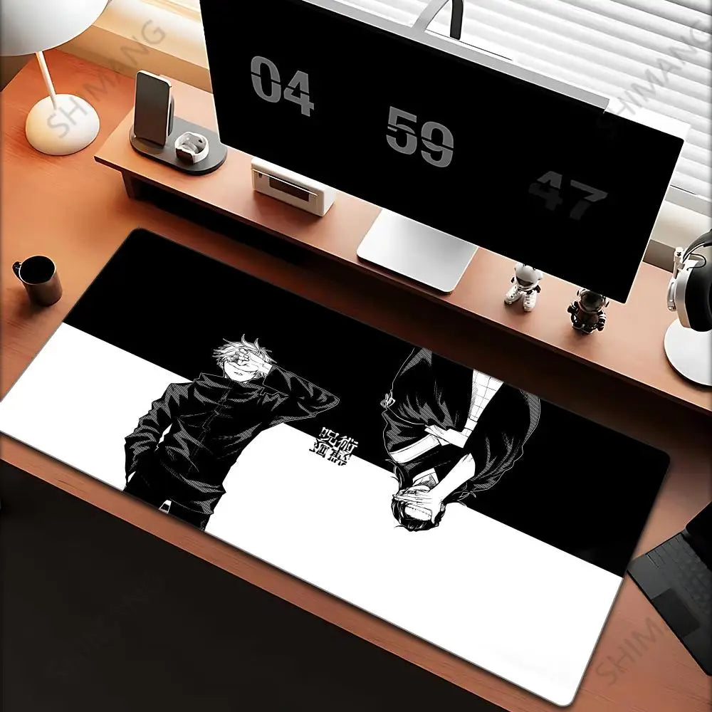 Anime Jujutsu Kaisen Mouse Pad Gojo Satoru Large Gaming Mousepad Gamer Company Keyboard Mouse Mats Computer Desk Mat Big Carpet