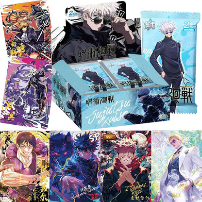 Jujutsu Kaisen Anime Trading Cards Booster Box - Star Card Official Collectible Cards with Rare SSP SP SSR Holo Foil Character