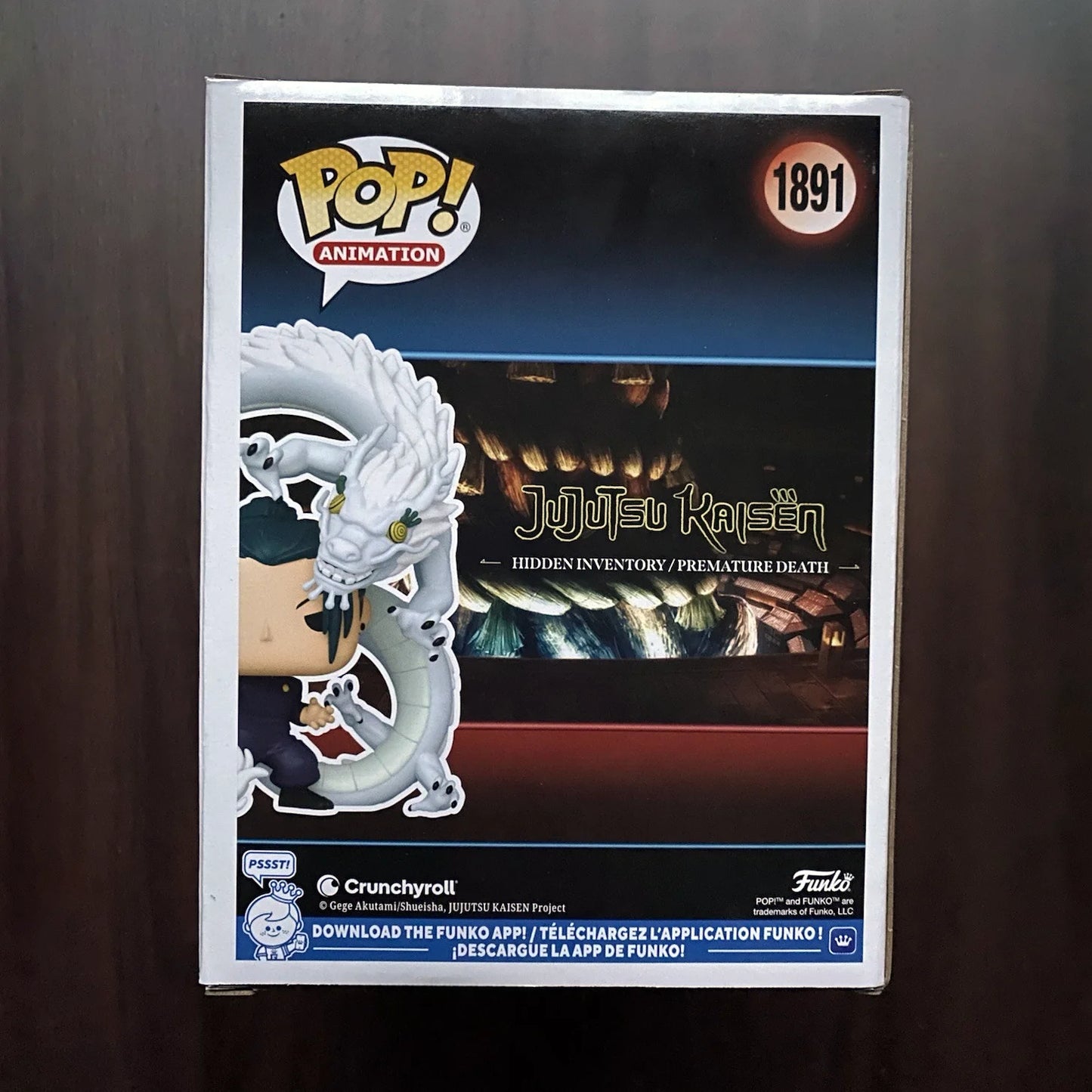 Suguru Geto(with Rainbow Dragon)#1891 Figure Jujutsu Kaisen Funko Pop Official Genuine Limited Edition Statue Fans Toy Gift