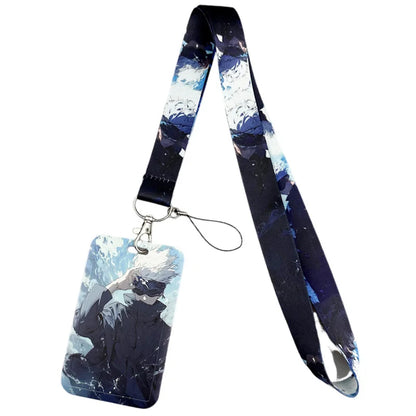 Porte-clés Jujutsu Kaisen, cordons, porte-badge, carte d'identité, laissez-passer, salle de sport, téléphone portable, sangles, rubans, cadeaux