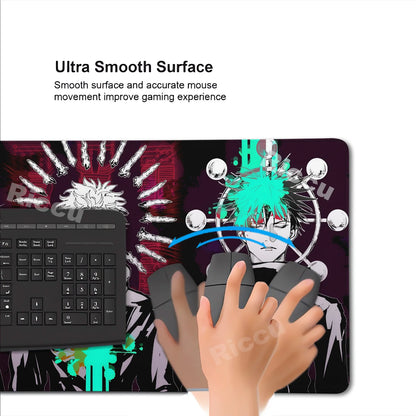 HD XXL Ryomen Sukuna 400x900mm Black Anime Jujutsu Kaisen Mouse Pad Gojo Satoru MousePad Computer Gaming PC Accessories Desk Mat