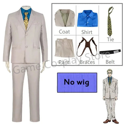 Anime Jujutsu Kaisen Nanami Kento Cosplay Costume Suit Coat Shirt Pants Wig Uniform For Men Carnival Performance Party Role Play - Jujutsu Kaisen Merch - Free Shipping Buy Now