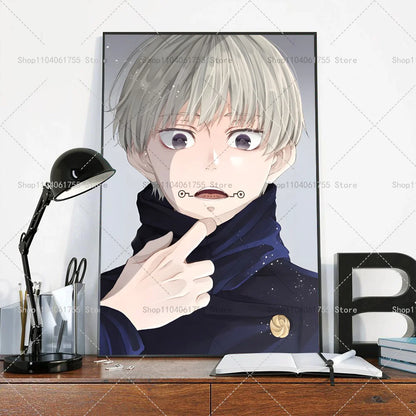 1PC Anime Jujutsu Kaisen Inumaki Toge Poster Self-adhesive Art Waterproof Paper Sticker Coffee House Bar Room Wall Decor
