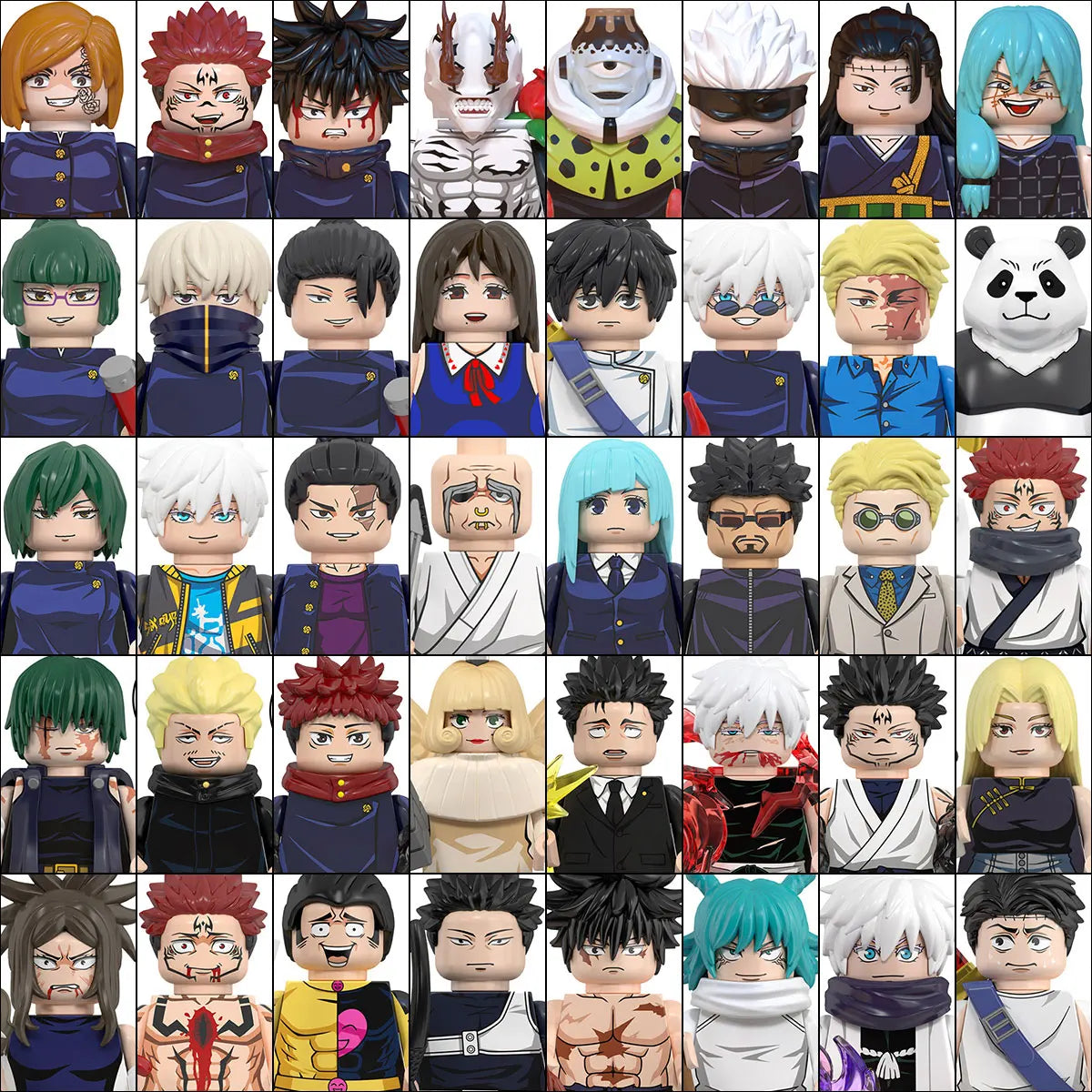 WM6202 Jujutsu Kaisen Building Blocks Itadori Yuji Gojo Satoru Ryomen Mini Action Figure Accessories Christmas Gift for Kids - Jujutsu Kaisen Merch - Free Shipping Buy Now
