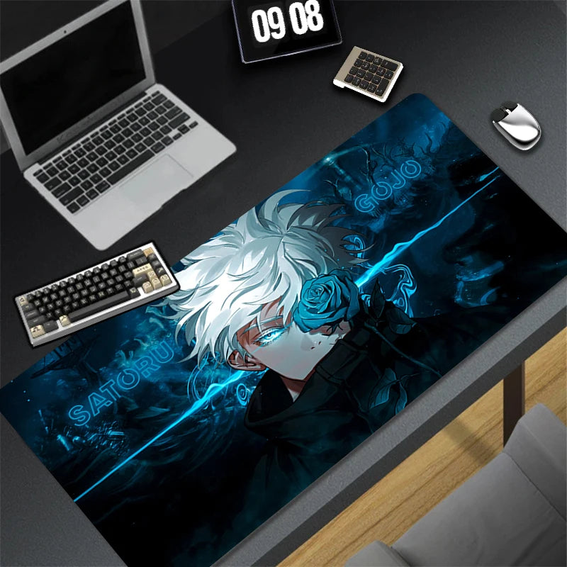 Japan Hot Anime Mouse Pad PC Cool Gaming Keyboard Rug XXL Jujutsu Kaisen Gojo Mousepad Laptop Extended Desk Mat New Gamer Carpet