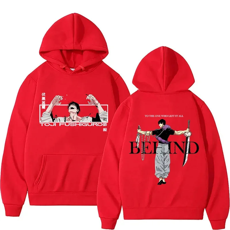 Jujutsu Kaisen-Anime Hoodies for Men and Women Fushiguro Toji Sleeve Hooded Jersey Gothic Hoodies Hip Hop Style Casual Clothing - Jujutsu Kaisen Merch - Free Shipping Buy Now