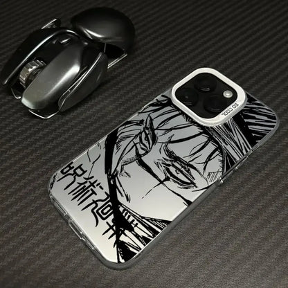 Coque antichoc Anime pour iPhone 16e, 16, 14, 15, 13, 11 Pro Max, Jujutsu Kaisen Choso ART, 15 Plus, 12 Mini, 16e 