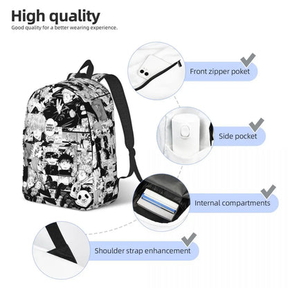Sac à dos dessin animé Jujutsu Kaisen pour hommes et femmes, sac à dos tendance pour étudiants, randonnée, voyage, Satoru Gojo, sac à bandoulière pour l'extérieur