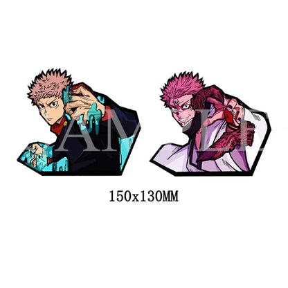 Jujutsu Kaisen Series Combination Complete Works 3D Gradient Car Stickers Anime Peripherals Suitable for Car Notebooks, Etc.