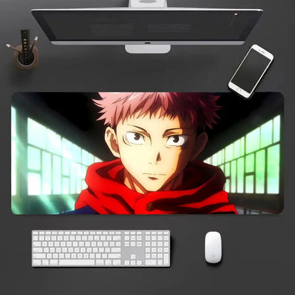 Anime Jujutsu Kaisen Mouse Pad Large keyboard Mouse Desk Pad Non-Slip Rubber Gaming Mouse Pad Laptop Mouse Carpet HYBXXC
