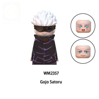 Jujutsu Kaisen Anime Cartoon Gojo Satoru Itadori Yuj Fushiguro Megumi Okkostu Yuta Building Blocks Mini Action Figures Kids Toy - Jujutsu Kaisen Merch - Free Shipping Buy Now