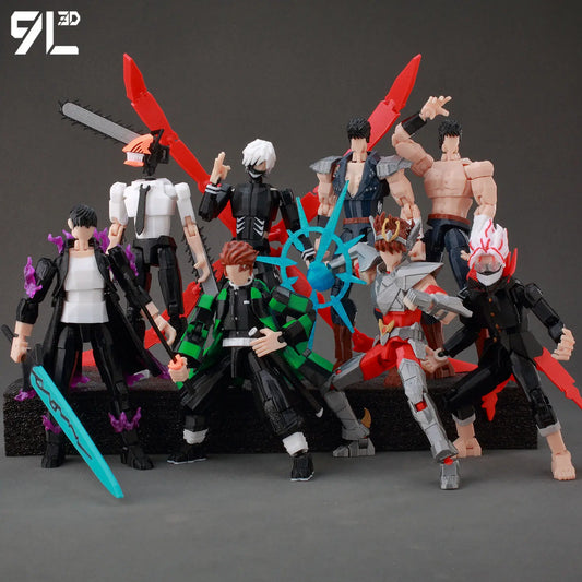 9L3D Printed Anime Naruto Jujutsu Kaisen One Piece Characters Lucky13 Dummy Action Figures Multi-Jointed T13 Mannequin Toys - Jujutsu Kaisen Merch - Free Shipping Buy Now