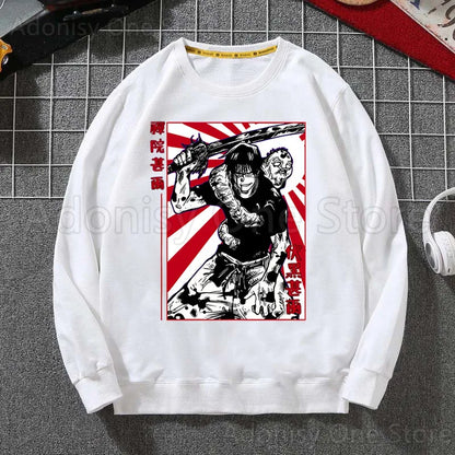 Toji Fushiguro Men Hoodie Men Pullover Sweatshirts Autumn Hip Hop Streetwear Hoodies Mens White Color Hoodie Male - Jujutsu Kaisen Merch - Free Shipping Buy Now