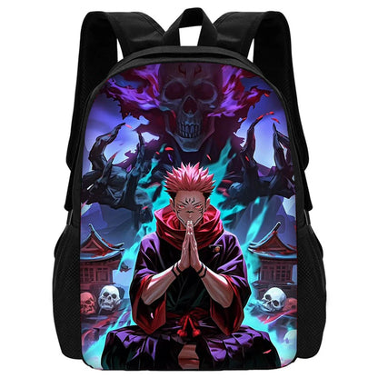 Ensemble de sacs à dos d'école Jujutsu Kaisen Satoru Gojo pour enfants, avec sac à bandoulière, sacs à crayons, sacs d'école pour garçons et filles, meilleur cadeau