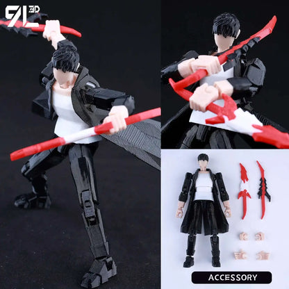 9L3D Mahoraga & Gojo Satoru 3D Printed Figures Set Jujutsu Kaisen Anime Multi-Jointed Poseable Model Collectible Toys Gift - Jujutsu Kaisen Merch - Free Shipping Buy Now