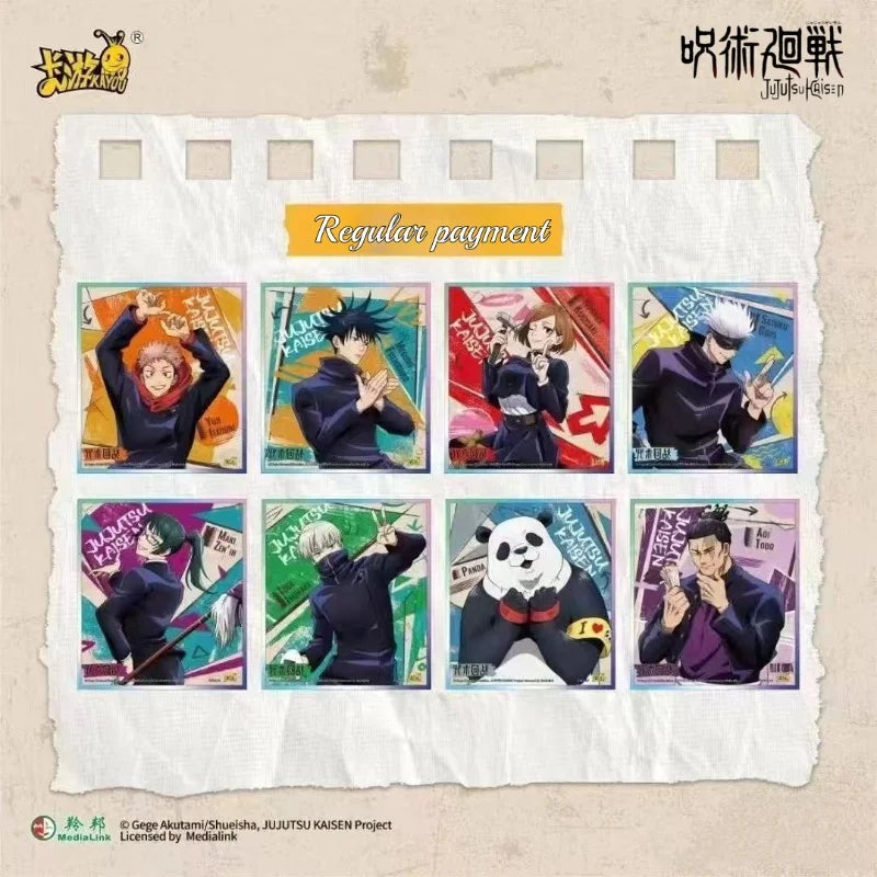 KAYOU Jujutsu Kaisen Card Shadow Yixing Papier acrylique couleur Signature Planche à dessin Collection périphérique Anime Boîte originale