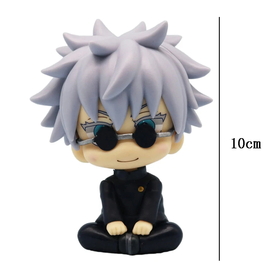 Anime Cute Fushiguro Toji Jujutsu Kaisen Figure Gojo Satoru Action Figure Q Version Doll Geto Suguru Statue 10cm PVC Model Toys - Jujutsu Kaisen Merch - Free Shipping Buy Now
