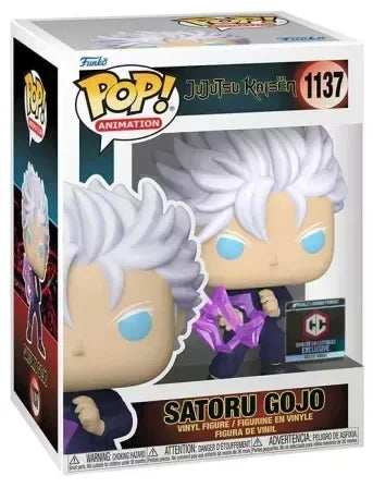 New Funko Pop Japanese Anime Jujutsu Kaisen SATORU GOJO 1137# Figurine Model Collection PVC Statue Ornaments Xmas Kid Gift