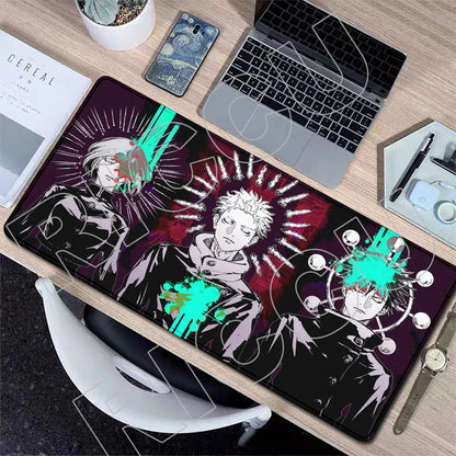 XXL J-Jujutsu Kaisen Gojo Satoru Mouse Pad Carpet Cartoon Anime Gaming Mousepad Non-Slip Rubber Desk Mat Computer Laptop Office