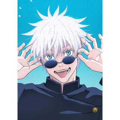 Jujutsu k-Kaisen Anime Cool JOJO Tv HD Poster Sticky Wall Art Printing Waterproof Home Living Bed Room Bar Aesthetic Decor