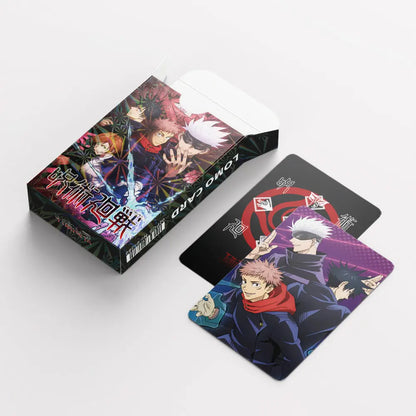 Jujutsu Kaisen 92PCS Lomo Cards Sticker Box Gojo Yuji Sukuna Character Cards for Album Decor Collection Toys Birthday Gifts